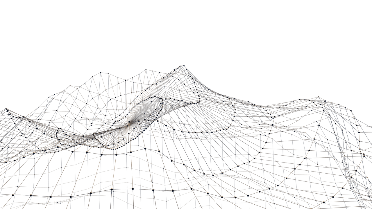 interconnected mesh wireframe background